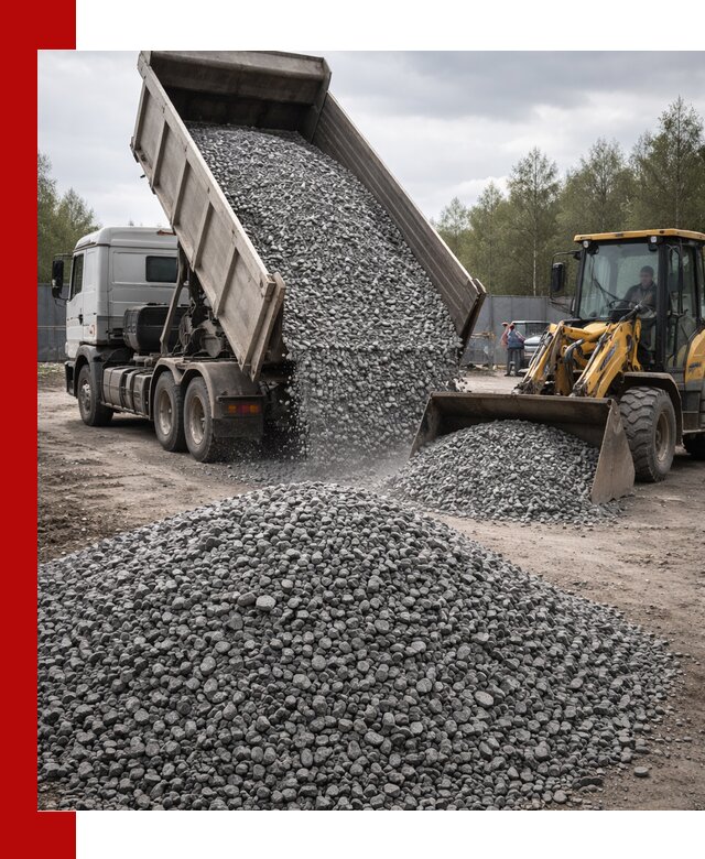 Доставка и продажа щебня гранитного в Махачкале