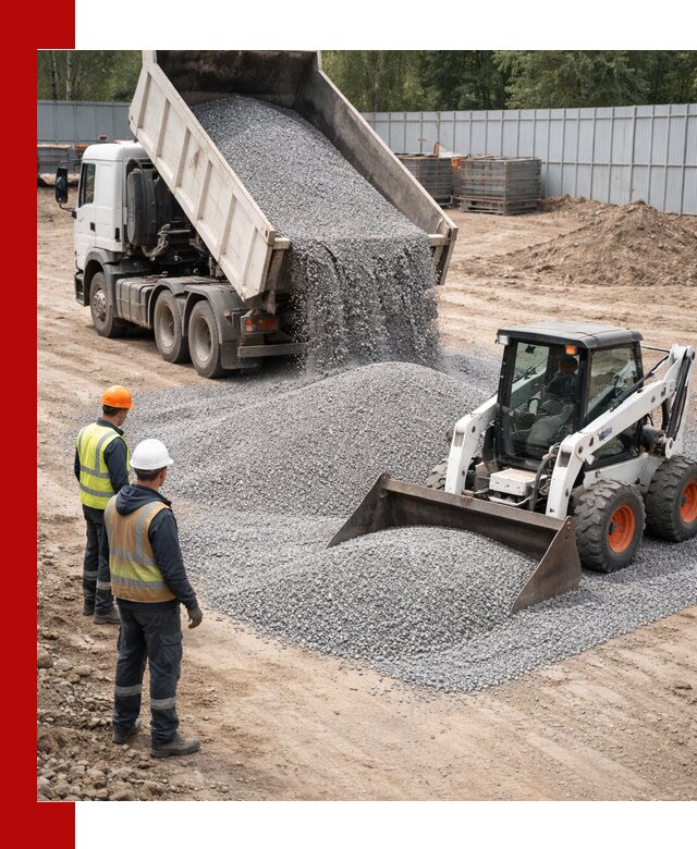 Доставка и продажа гранитного щебня фракции 0-5 в Махачкале