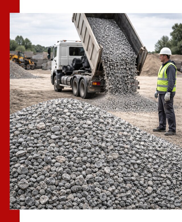 Доставка и продажа гранитного щебня фракции 5-20 в Махачкале