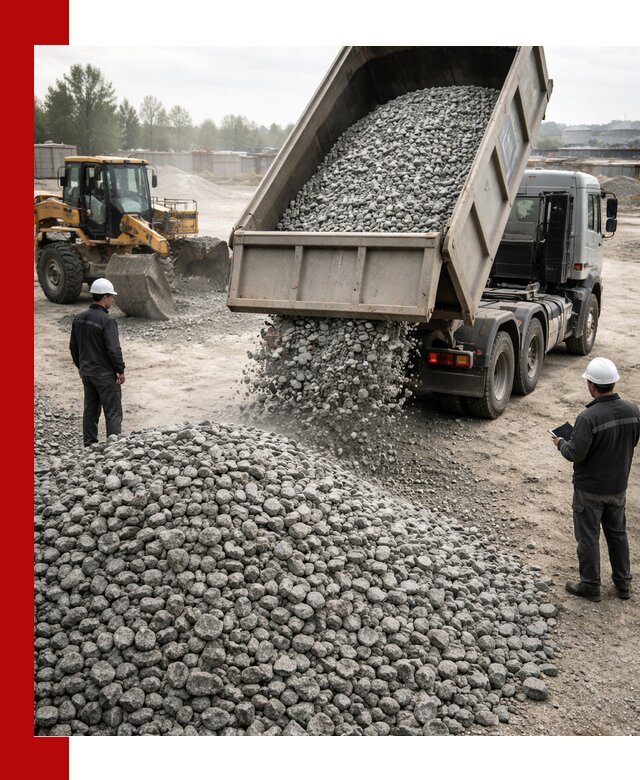 Доставка гранитного щебня фракции 20-40 в Махачкале