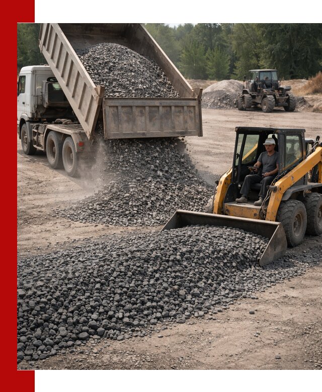 Гранитный щебень фракция 40-70 с доставкой в Махачкале