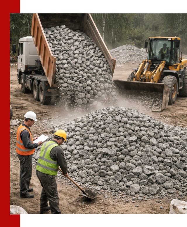 Гранитный щебень фракция 70-150 доставка в Махачкале