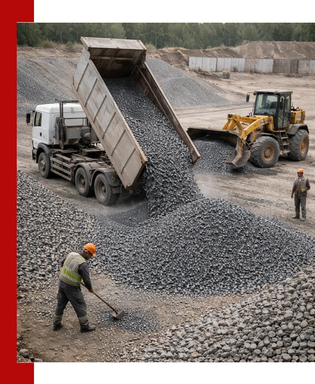 Щебень габбро-диабаз фр. 5-20 с доставкой в Махачкале