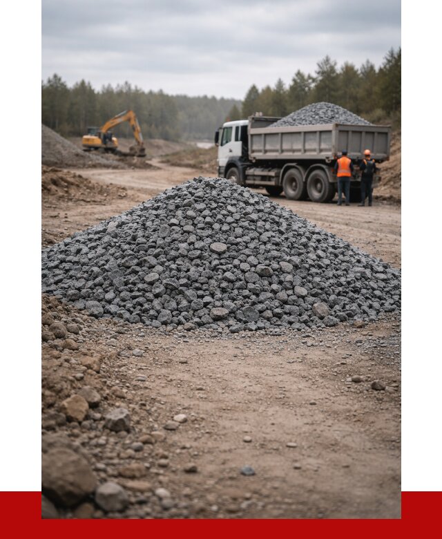 Щебень габбро диабаз фракция 40-70 в Махачкале от 2278 р-ПРОНЕРУДМхч