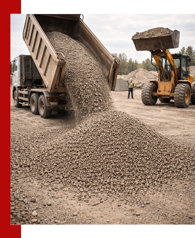 Гравийный щебень фракция 3–10 с доставкой в Махачкале