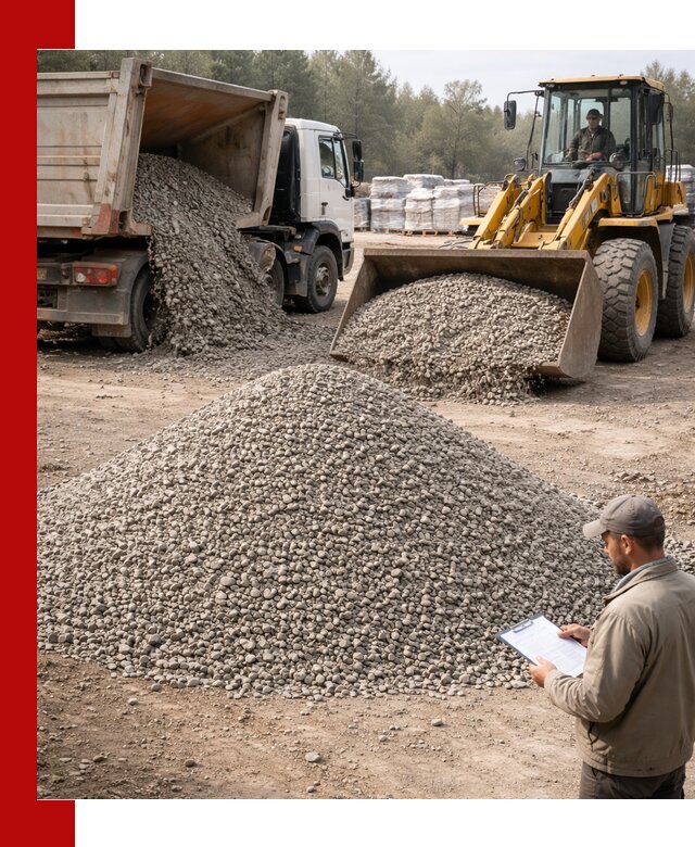 Гравийный щебень фракция 5–10 с доставкой в Махачкале