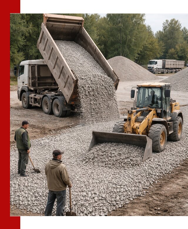 Купить гравийный щебень фракция 20-40 в Махачкале с доставкой