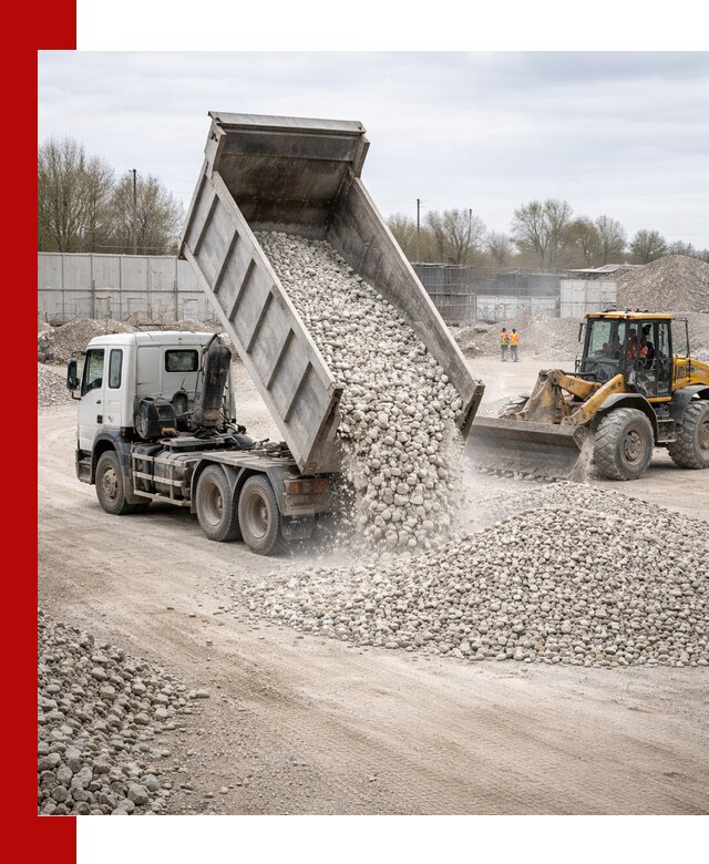 Доставка и продажа известнякового щебня в Махачкале