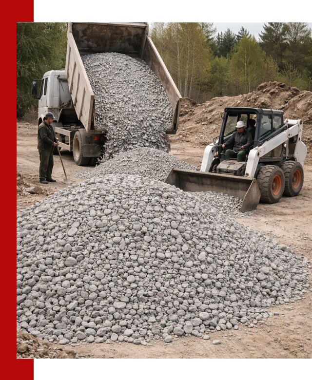 Доставка доломитового щебня в Махачкале напрямую от карьера
