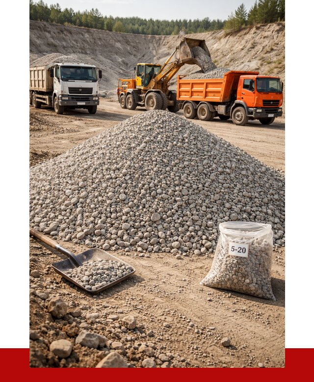 Доломитовый щебень фр. 5-20 в Махачкале от 4349 р. | ПРОНЕРУДМхч