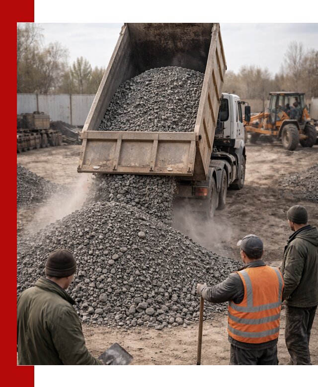 Доставка шлакового щебня в удобные сроки по выгодной цене в Махачкале