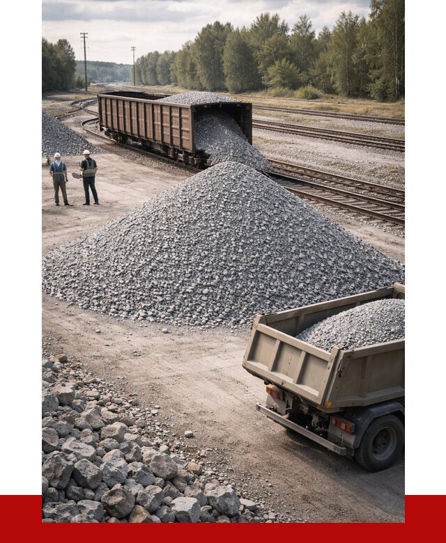 Железнодорожный щебень 20-60 в Махачкале от 1760 р. | ПРОНЕРУДМхч