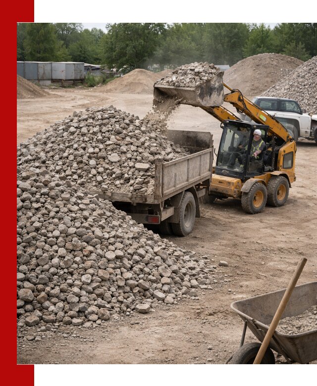 Доставка вторичного щебня в Махачкале для строительных работ