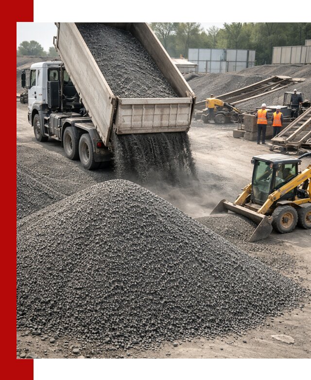 Вторичный щебень фракция 0–5 с доставкой в Махачкале