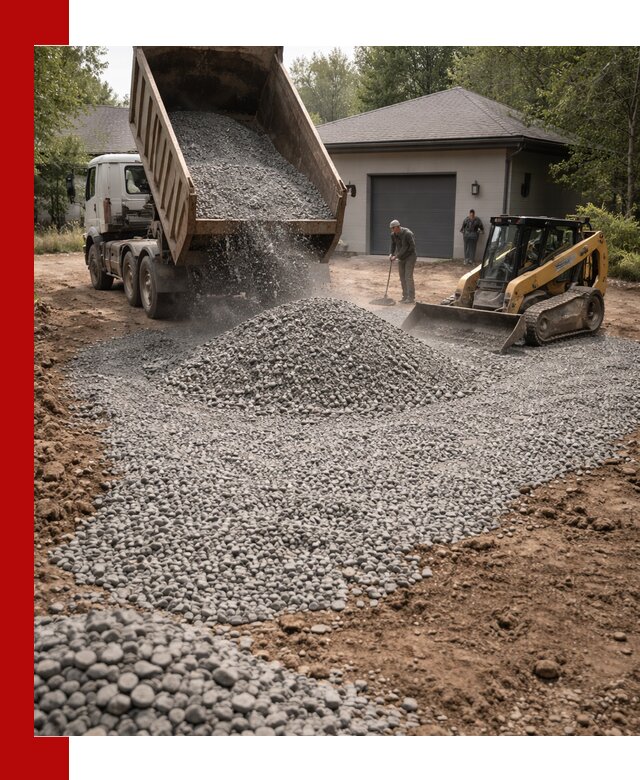 Щебень для парковки в Махачкале: доставка и укладка качественного материала