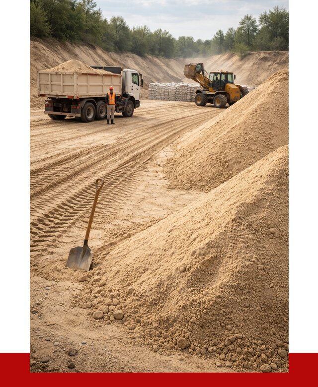 Карьерный песок мелкозернистый в Махачкале от 9320 р. | ПРОНЕРУДМхч