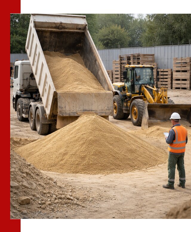 Доставка карьерного мелкозернистого песка в Махачкале