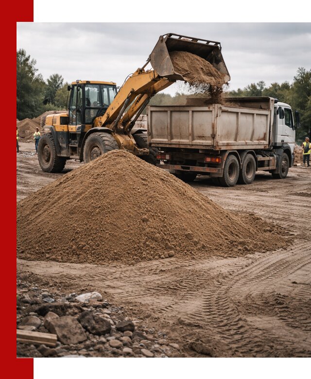 Доставка речного песка навалом в Махачкале быстро и выгодно
