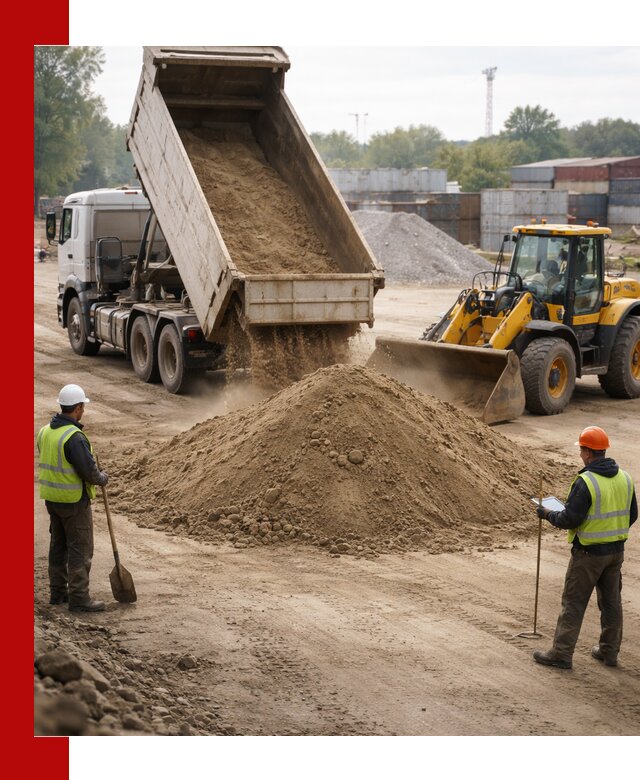 Доставка и продажа пескогрунта оптом и в розницу в Махачкале