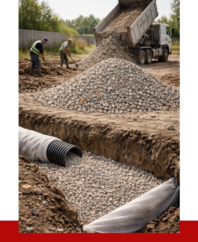 Гравий для дренажа в Махачкале от 2278 р., доставка ПРОНЕРУДМхч