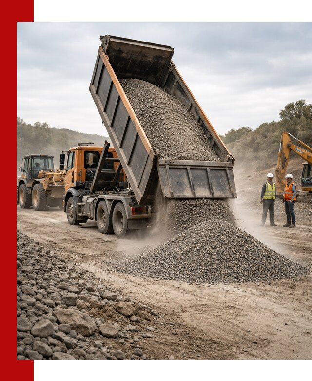 Щебёночно-песчаная смесь ЩПС С1 с доставкой в Махачкале