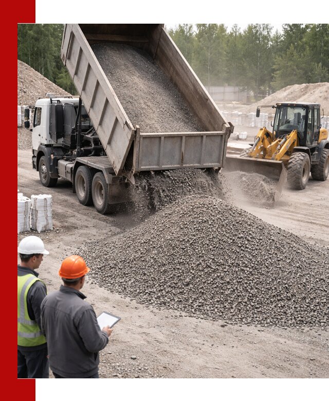 Доставка и продажа гранитного отсева 0-10 в Махачкале