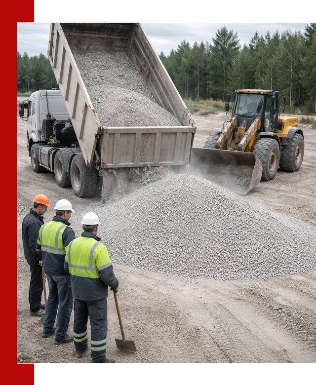 Известняковый отсев 0-5 доставка в Махачкале быстро и выгодно