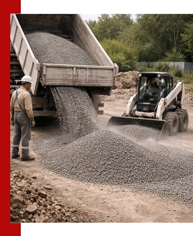 Доставка гравийного отсева 0-5 в Махачкале оптом и в розницу