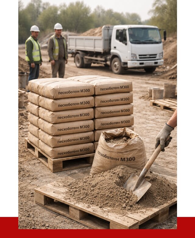 Пескобетон М300 в Махачкале с доставкой от 4815 р. за куб | ПРОНЕРУДМхч