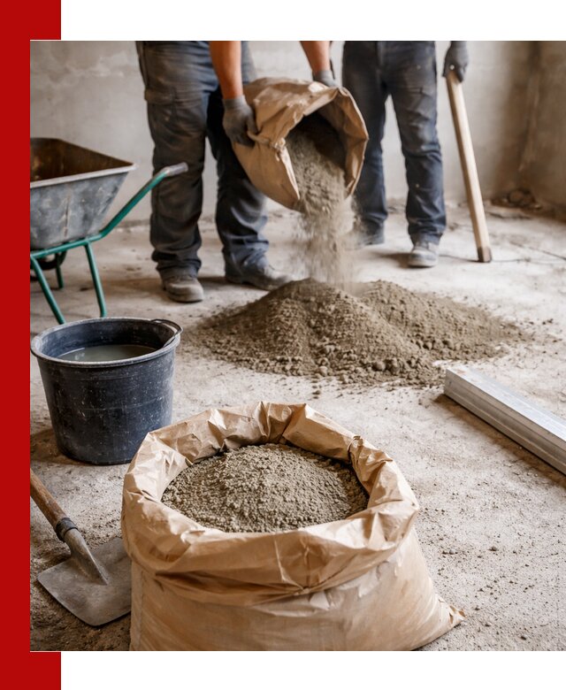 Доставка сухой смеси для стяжки в Махачкале