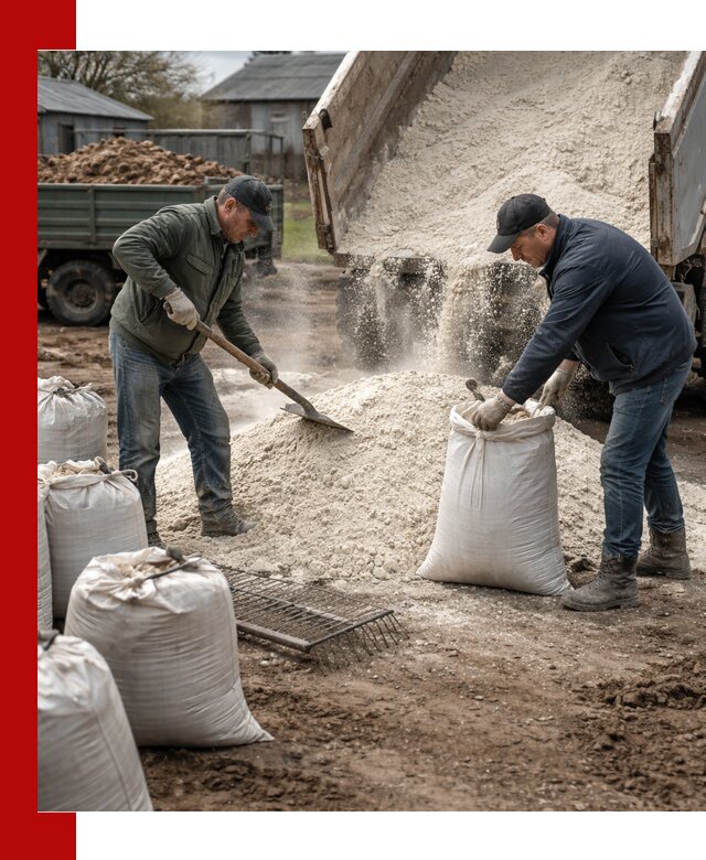 Доставка извести пушонки в Махачкале оптом и мелким оптом