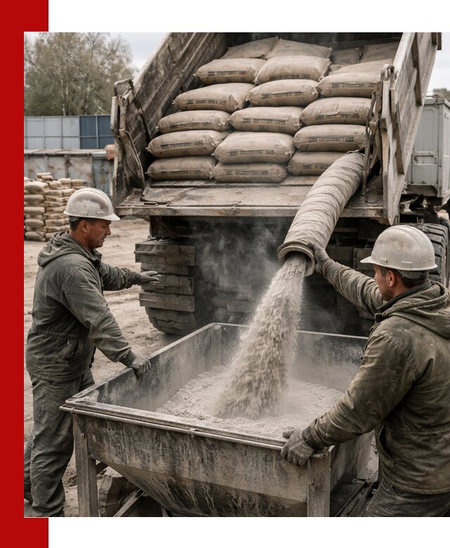 Доставка цемента М400 в Махачкале оптом и в розницу