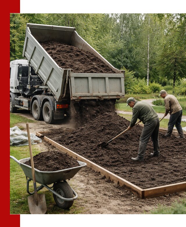 Доставка грунта для озеленения и благоустройства в Махачкале