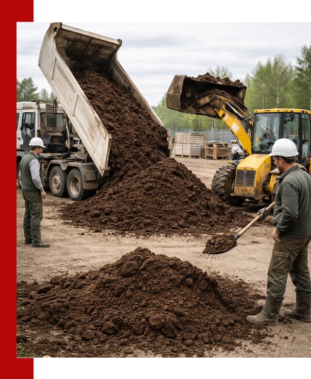 Доставка торфа оптом и в мешках в Махачкале
