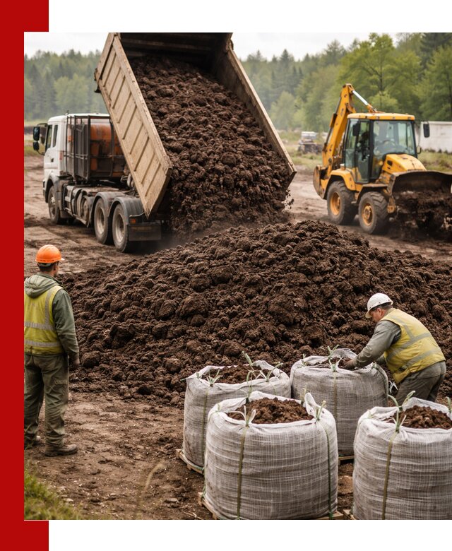 Доставка нейтрального торфа в Махачкале оптом и в розницу