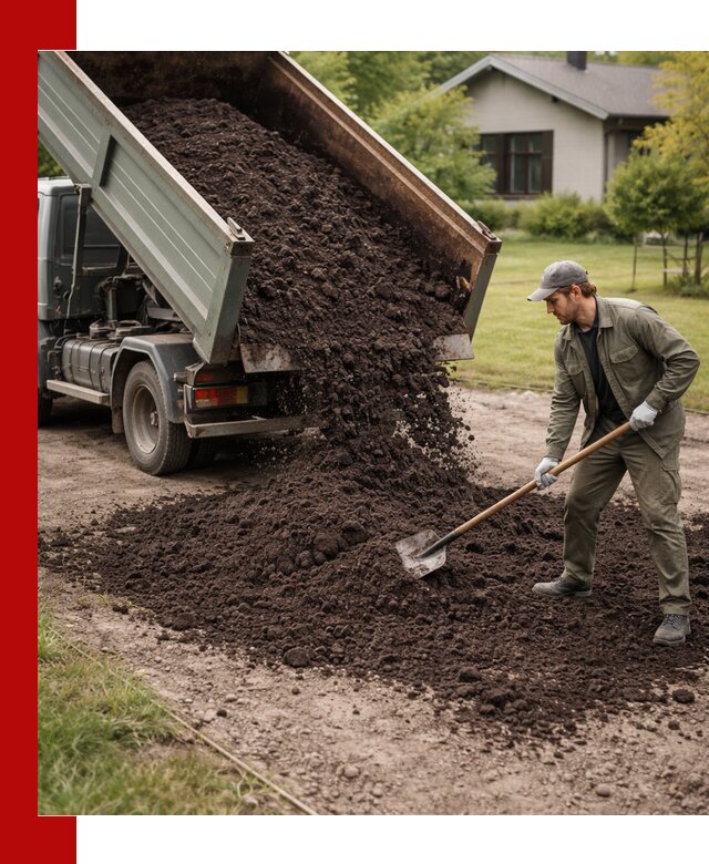 Чернозем для газона с доставкой в Махачкале быстро и качественно