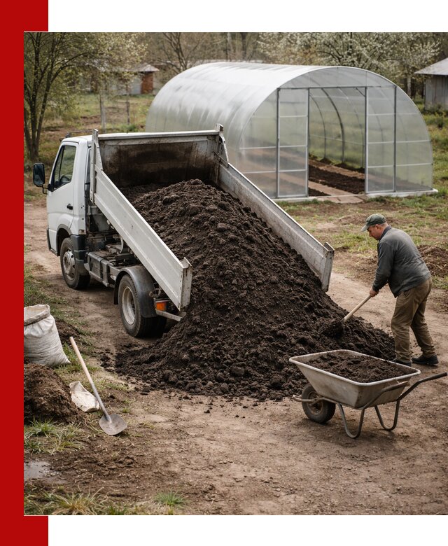 Чернозем для теплицы с доставкой в Махачкале