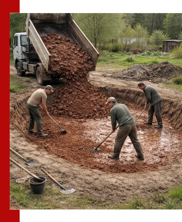 Купить качественную глину для пруда в Махачкале