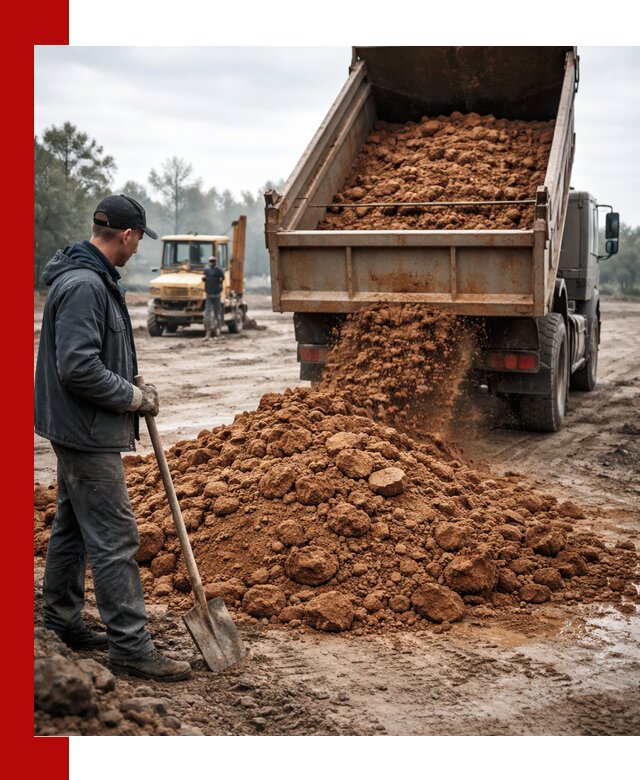 Глина для засыпки в Махачкале с доставкой самосвалами
