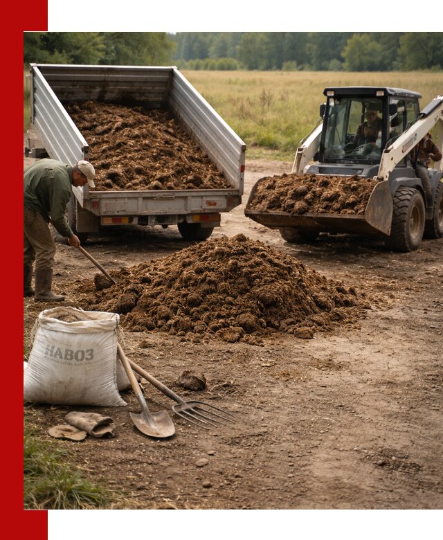 Доставка конского навоза в Махачкале с разгрузкой и доставкой на объект