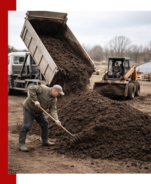 Доставка и продажа перегноя в Махачкале быстро и дешево
