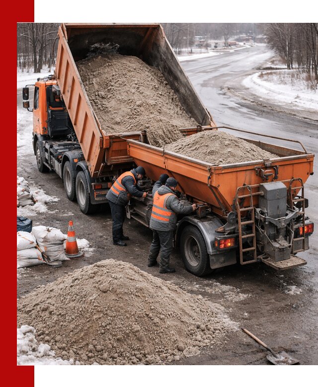 Поставка и вывоз пескосоля в Махачкале оптом и в розницу