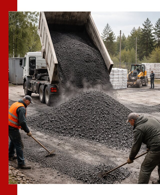 Доставка и продажа асфальтного гранулята в Махачкале