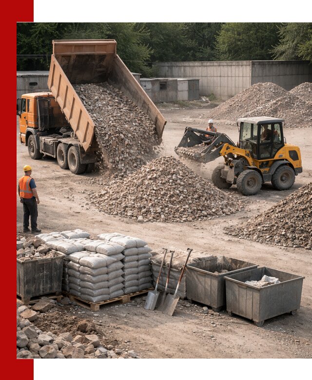 Вторичные материалы для отсыпки в Махачкале — поставка и доставка