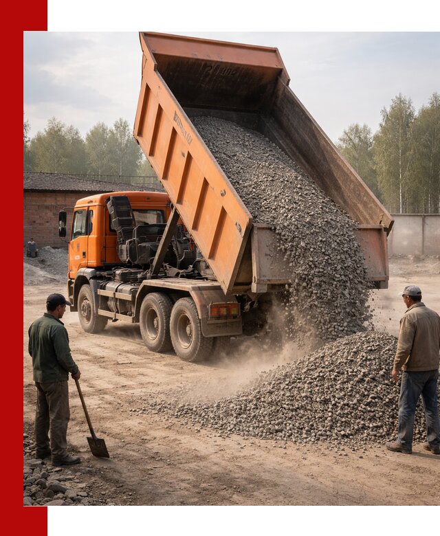 Доставка самосвалом 20 м3 в Махачкале быстро и надежно