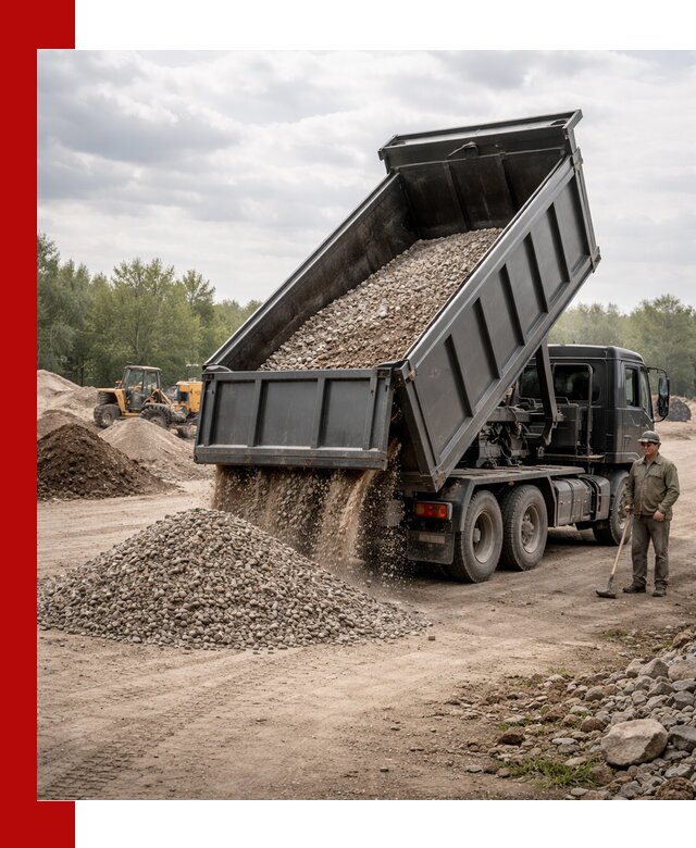 Доставка самосвалом 30 м3 по выгодным ценам в Махачкале