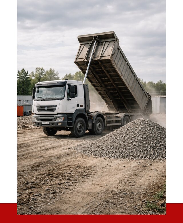 Доставка самосвалом 40 кубов в Махачкале от 9320 р. | ПРОНЕРУДМхч