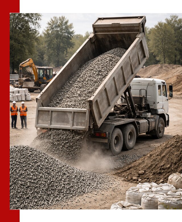 Аренда самосвала в Махачкале для доставки сыпучих и нерудных материалов