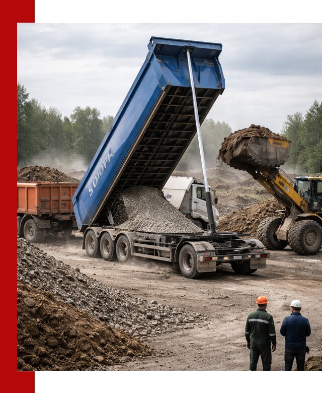 Аренда тонар 40 тонн в Махачкале с доставкой материалов