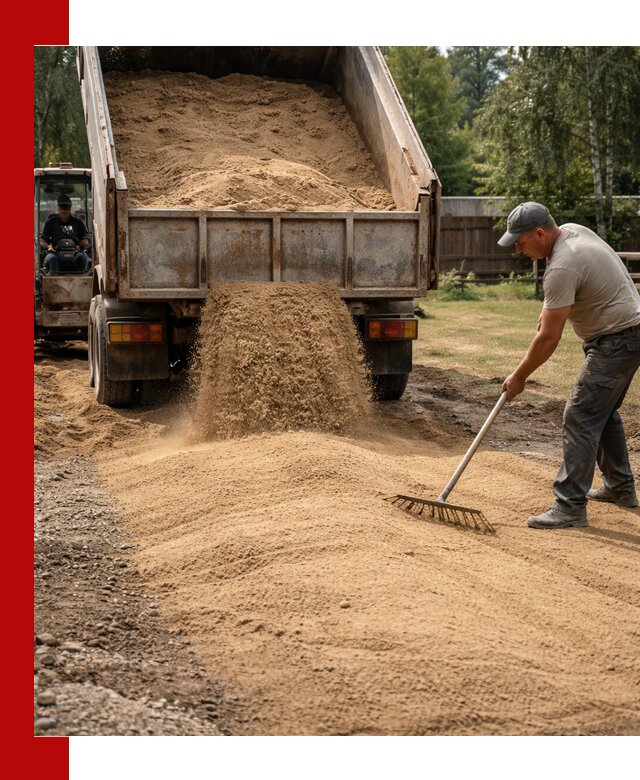 Отсыпка участка песком в Махачкале быстро и качественно